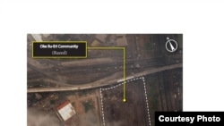 Satellite image taken after the demolition of Oke Ilu-Eri, Badia East, Lagos, Nigeria, April 8, 2013. (DigitalGlobe)