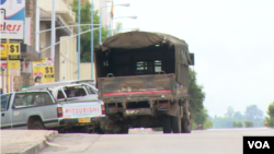 Streets of Harare’s central business district were largely deserted as Zimbabwe took heed of the three-day strike dubbed - #ZimbabweShutDown – over a 150 percent fuel hike and general increase of cost of living. (C Mavhunga/VOA)