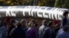 Protesters Ring the White House Opposing Pipeline Plans