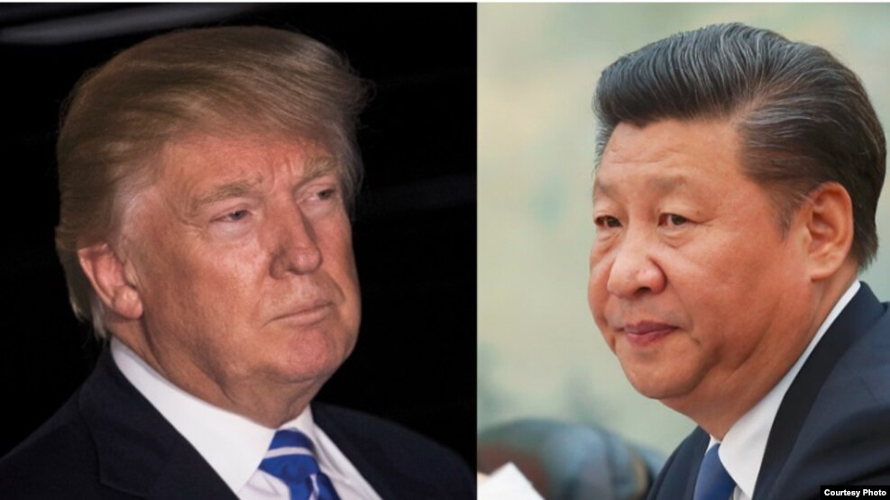 Tổng thống đắc cử Hoa Kỳ Donald Trump (bên trái) và Chủ tịch Trung Quốc Tập Cận Bình