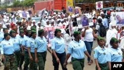Marche de femmes contre l'éventuel 3ème mandat d'Alpha Condé à Conakry le 23 octobre 2019.