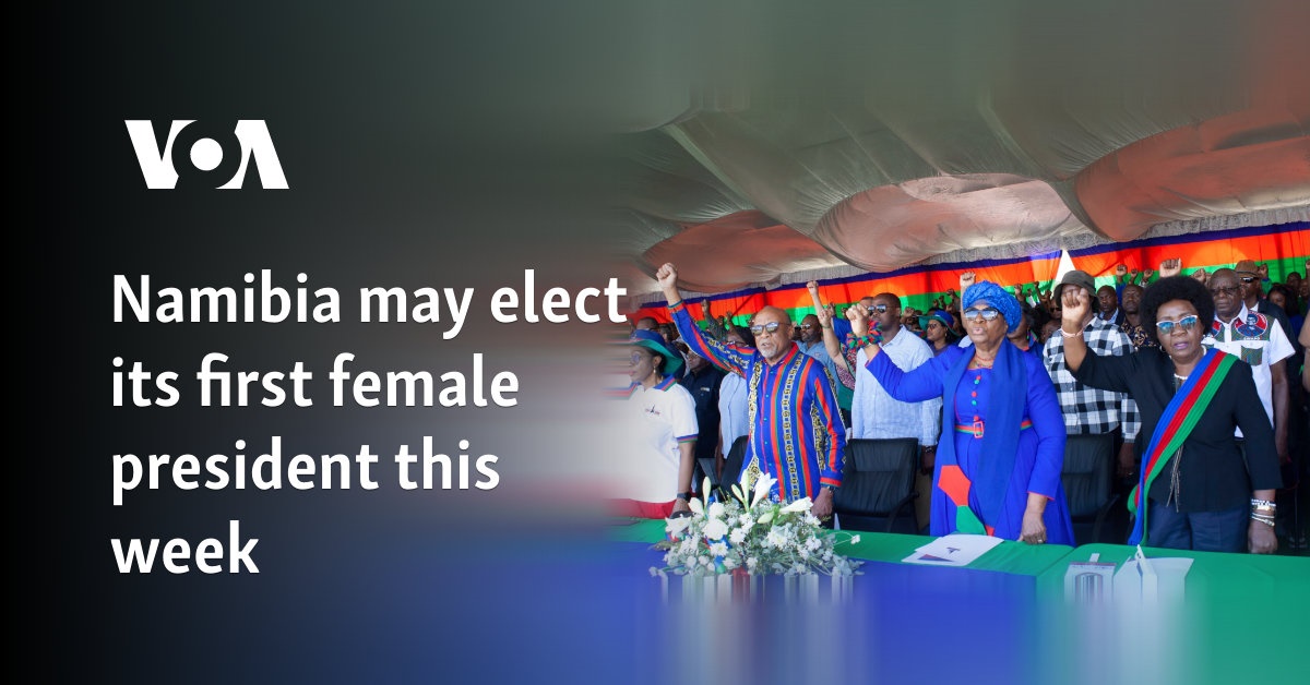 Namibia may elect its first female president this week