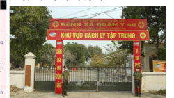 Khu cách ly tập trung thuộc Quân y 40, tỉnh Điện Biên. Photo Báo tin tức via TTXVN