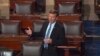 FILE - Sen. Chris Murphy speaks on the floor of the Senate on Capitol Hill, June 15, 2016, during a filibuster demanding a vote on gun control measures.