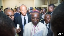 Mgr Marcel Utembi, président de la CENCO (Conférence épiscopale nationale du Congo) à Kinshasa, RDC, 30 décembre 2016.