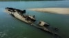 یک کشتی جنگی آلمان نازی که در طول جنگ جهانی دوم در رود دانوب غرق شده بود بر اثر کاهش سطح آب از زیر آب بیرون آمده است - ۱۸ اوت ۲۰۲۲ (۲۷ مرداد ۱۴۰۱) 