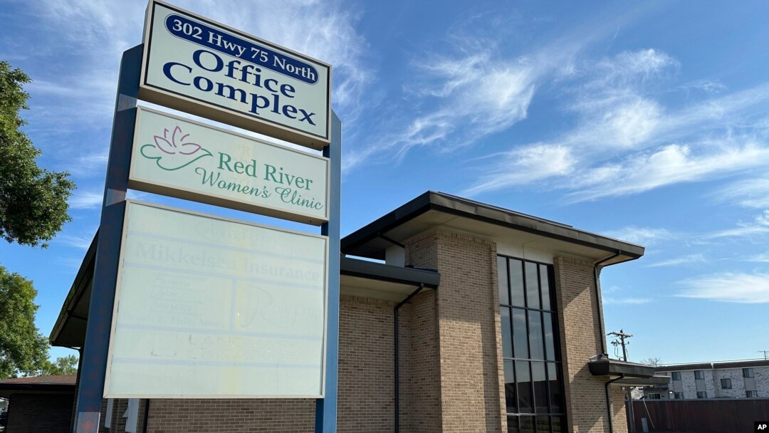 The Red River Women’s Clinic in Moorhead, Minn., is seen Aug. 12, 2024. The clinic had moved from nearby Fargo, N.D., after the state implemented an abortion ban that a judge overturned on Sept. 12, 2024.