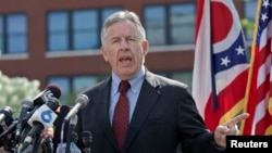 FILE - Protesters have called for the resignation of Cuyahoga County (Ohio) prosecutor Tim McGinty, pictured in 2013, since he announced Dec. 28 that police officers would not face criminal charges in the 2014 shooting death of Tamir Rice, 12.
