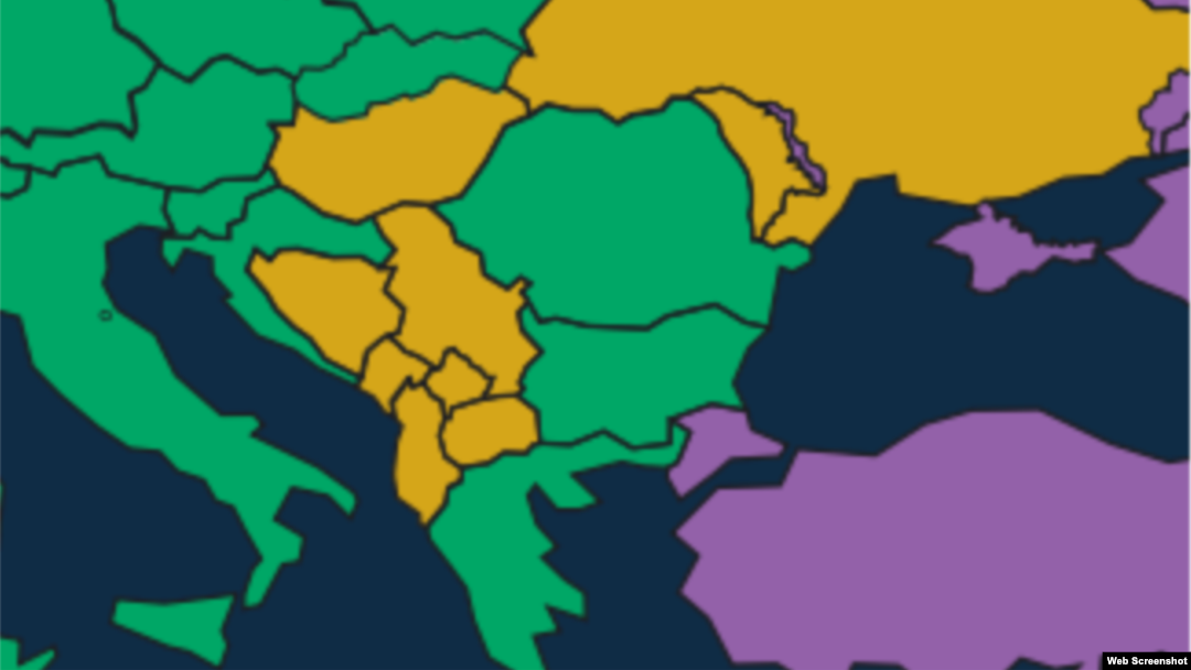 Freedom House: Bosna i Hercegovina i njeni istočni susjedi su djelimočno slobodne zemlje okružene slobodnima. 