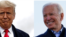 El presidente Donald Trump y el candidato demócrata a la presidencia Joe Biden visitaron, entre los dos, seis estados del Medio Oeste el viernes. 