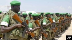 Militares do Uganda na missão da União Africana na Somália