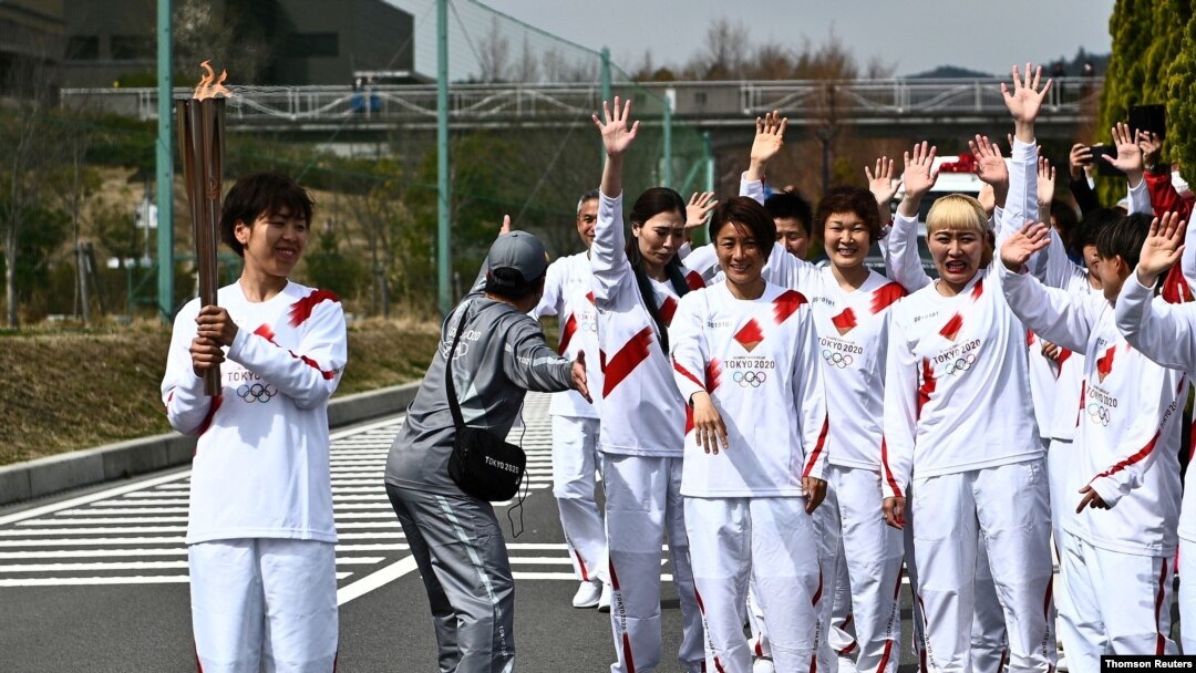 Tokyo 2020 Olympic torch relay, March 25, 2021.