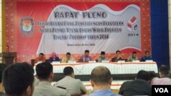 Prabowo-Hatta unggul dalam rekapitulasi perhitungan suara Pilpres di Aceh seperti dilaporkan Komisi Independen Pemilihan Aceh di Banda Aceh (18/7). 