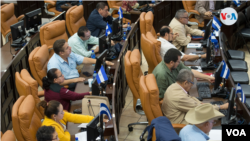 Los 70 diputados que controlan la Asamblea Nacional de Nicaragua votaron a favor de la Ley de Agentes Extranjeros. [Foto: Houston Castillo, VOA].