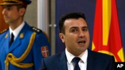 Zoran Zaev, premijer Makedonije u ostavci (Foto: AP/Darko Vojinović)