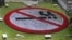An aerial shot shows tens of thousands of Filipinos form a human no-smoking sign at the Bicol University football field in Legazpi city, Albay province, south of Manila, June 28, 2013. 