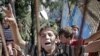 گزارش: تظاهرات کودکان و نوجوانان پناهنده سوری عليه بشار اسد