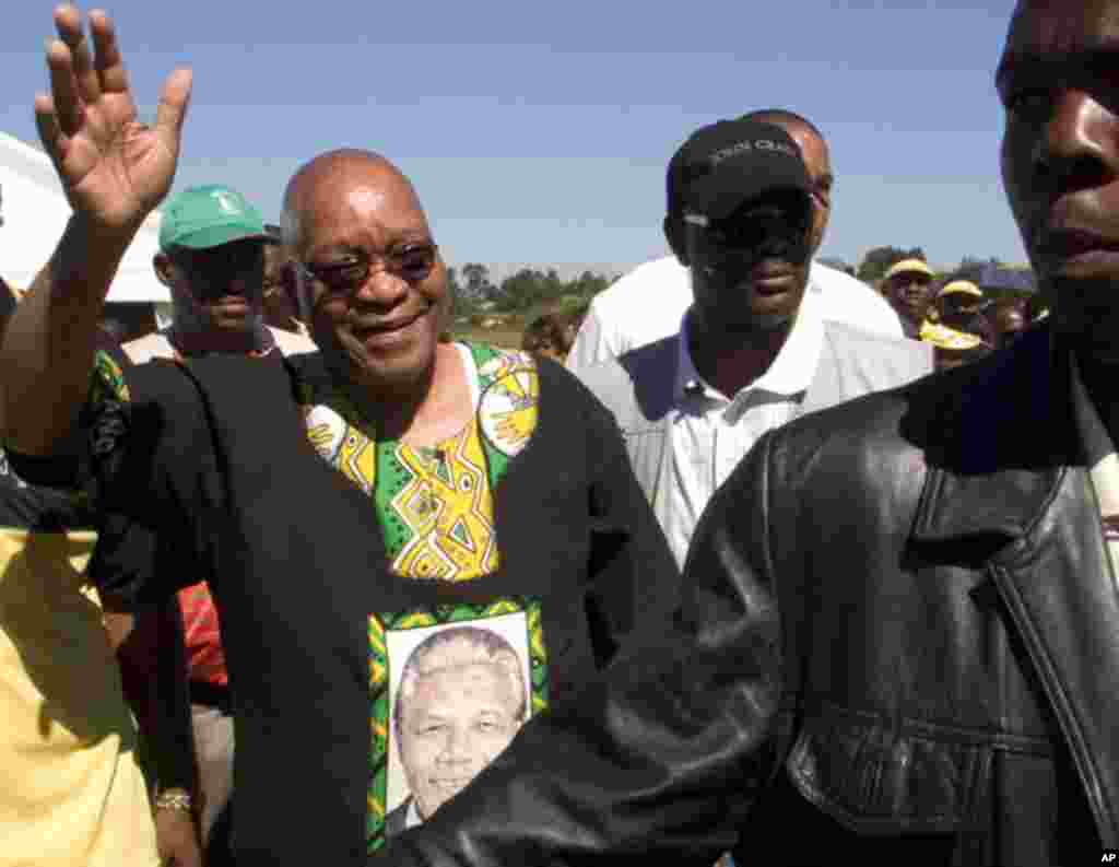 African National Congress president Jacob Zuma, attends a 2009 election rally. (AP)