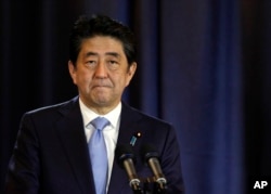 Japanese Prime Minister Shinzo Abe in Argentina Tuesday.