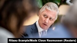 Le Roi Philippe de Belgique lors d'une visite de travail à Copenhague, au Danemark, le 26 octobre 2021.