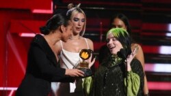 ဆယ္ေက်ာ္သက္အဆိုေတာ္ Billie Eilish ဂရမ္မီဆုႀကီး ေလးဆုရရွိ