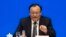 新疆维吾尔自治区主席雪克来提·扎克尔在北京召开的新闻发布会上讲话。（2019年12月9日）