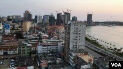 Baixa de Luanda com vista para a marginal. Angola