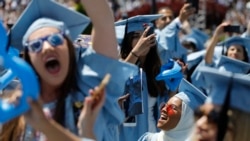 FILE - Commencement at Columbia University in New York.