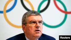 International Olympic Committee (IOC) President Thomas Bach gives a news conference after the Olympic summit on doping in Lausanne, Switzerland, June 21, 2016. Bach said there "serious doubts" that athletes coming from non-compliant countries such as Russ