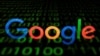 Logo Google terlihat di sebuah layar. (Foto: AFP)