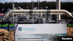 Pipa gas alam Nord Stream 2 di kota Lubmin, Jerman (foto: dok). 