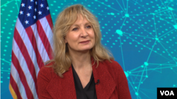 Ambassador-at-Large for Global Criminal Justice at the U.S. Department of State Beth Van Schaack in an exclusive on-camera commentary with the USAGM Office of Editorials on October 29, 2024.