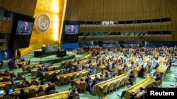 27일 뉴욕 유엔본부에서 제11차 핵확산금지조약 (NPT) 평가회의가 진행되고 있다.