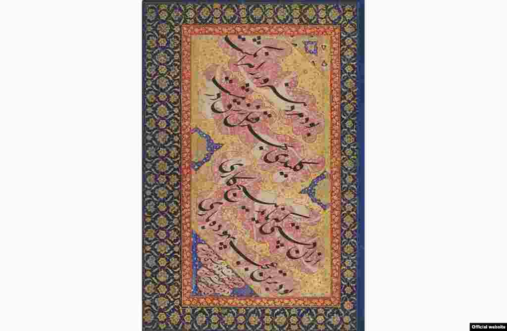 نمونه‌ای از دستخط میرعماد حسنی