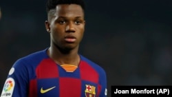 Ansu Fati, jogador do Barcelona FC.