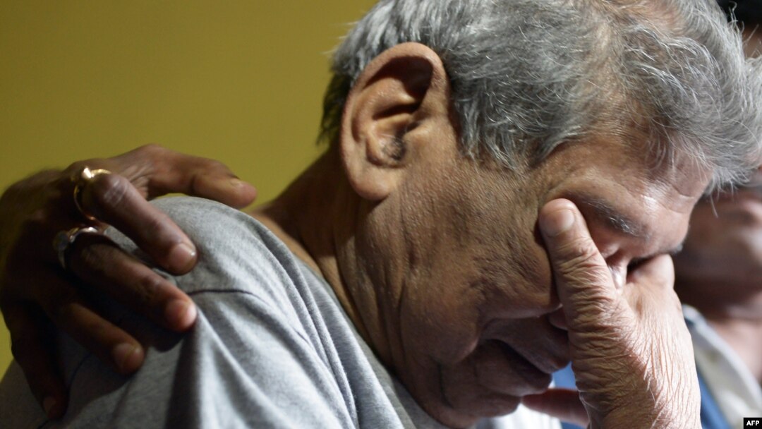 Danziel D'Souza the father of Judith D'Souza who was abducted in Kabul yesterday reacts as he talks with the media at his residence in Kolkata, India, June 10. 2016. 