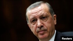 FILE - Turkey's Prime Minister Tayyip Erdogan, April 16, 2013.
