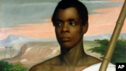 Joseph Cinque, or Sengbe Pieh, in a 1839 portrait by Nathaniel Jocelyn, overthrew the crew of the slave ship La Amistad.