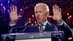 L'ancien vice-président Joe Biden lors de la remise des prix Biden Courage le 26 mars 2019 à New York.