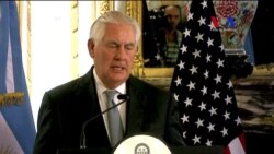 Tillerson habla desde Argentina sobre la crisis en Venezuela