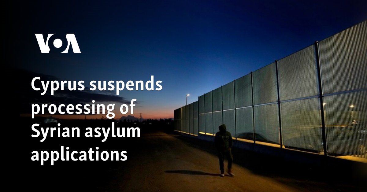 Cyprus suspends processing of Syrian asylum applications