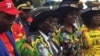 President Robert Mugabe, his wife Grace, daughter Bona and other family members.