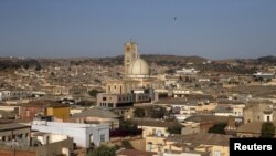 Vue sur la capitale d'Asmara, en Érythrée, le 19 février 2016.