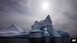 FILE - An iceberg is seen off Ammassalik Island in Eastern Greenland. 