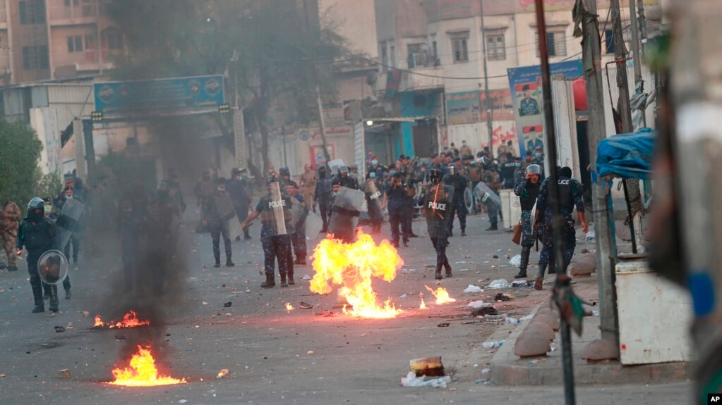 В столкновениях с полицией в Багдаде погибли двое демонстрантов