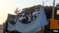 Guiné-Bissau, Jovens apoiam os seus candidatos às eleições de 13 de Abril, cidade de Bissau, Abril 2014