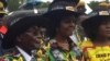 President Robert Mugabe, his wife Grace, daughter Bona and other family members.