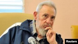 Fidel Castro, de 88 años líder de la revolución cubana.