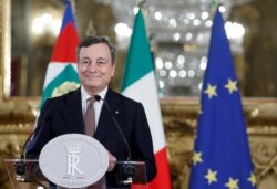 ITALY-POLITICS/ Italian Prime Minister Mario Draghi