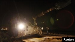 Tanques de Israel con cañones de 155mm fueron movilizados cerca a la frontera de Franja de Gaza. Aumenta la tensión.